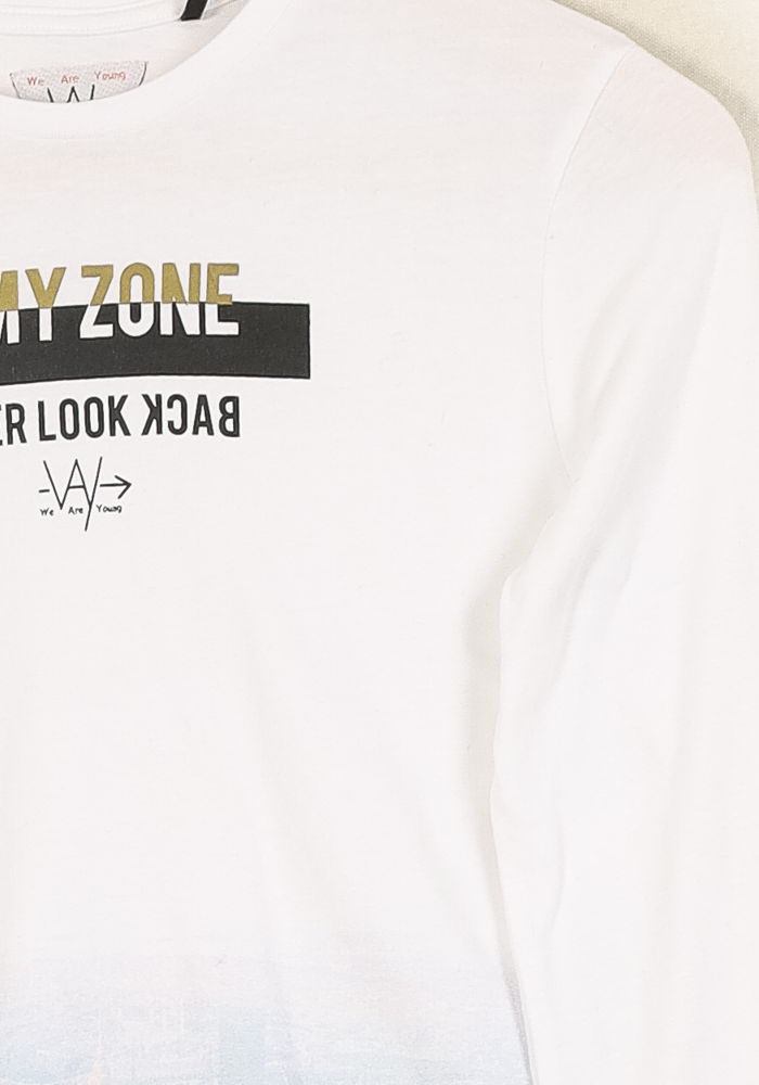 Tee-shirt Blanc - Taille XS/34 de la marque IKKS | PARAD53931 - Vendu par Paradigme - Image 3