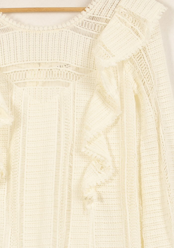 Robe Longue Blanche - Taille XS/34 de la marque Sézane | PARAD63490 - Vendu par Paradigme - Image 3