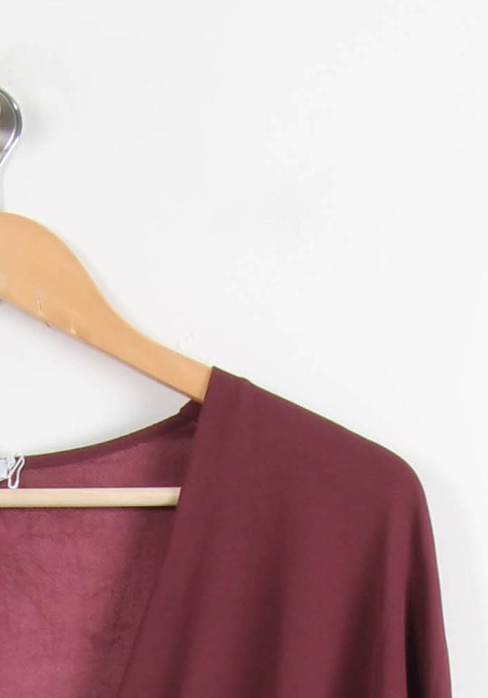 Robe Cache-Cœur Bordeaux - Taille S/36 de la marque Filippa K | PARAD66410 - Vendu par Paradigme - Image 3