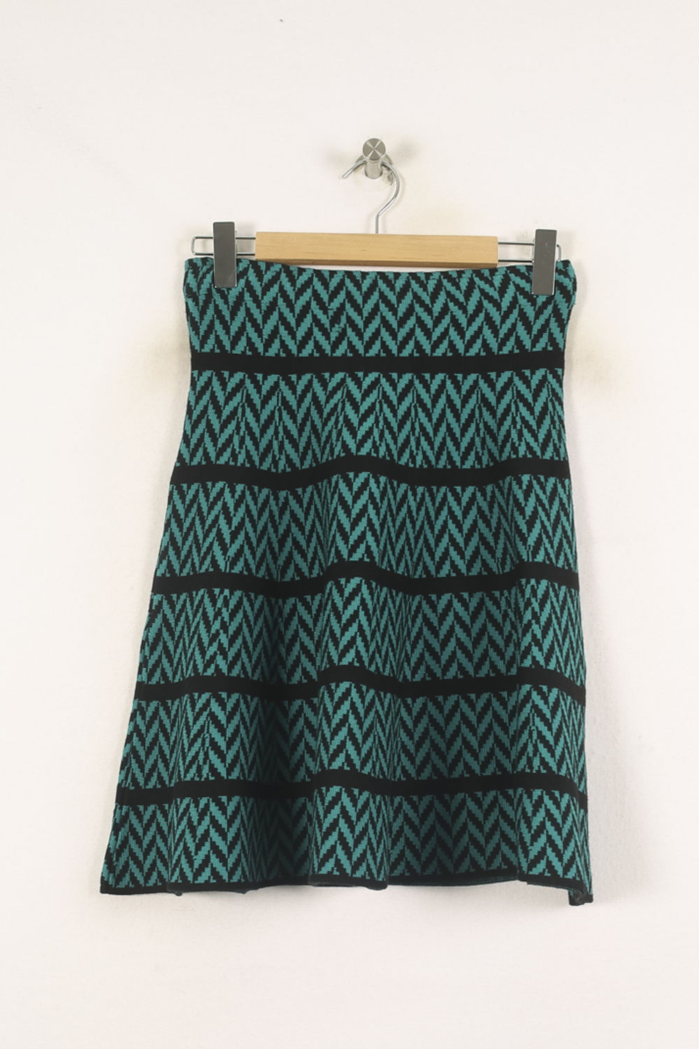 Jupe Midi Verte et Noire - Taille M/38 de la marque Derhy | PARAD56358 - Vendu par Paradigme - Image 4
