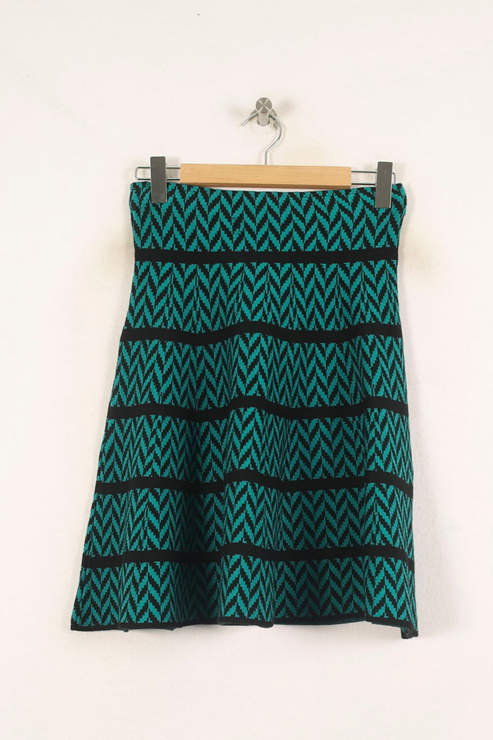 Jupe Midi Verte et Noire - Taille M/38 de la marque Derhy | PARAD56358 - Vendu par Paradigme - Image 4