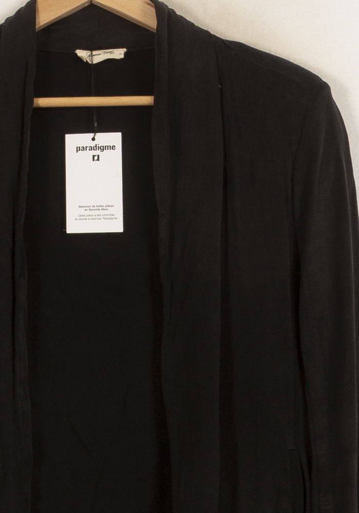 Blazer Noir - Taille S/36 de la marque American Vintage | PARAD46050 - Vendu par Paradigme - Image 3