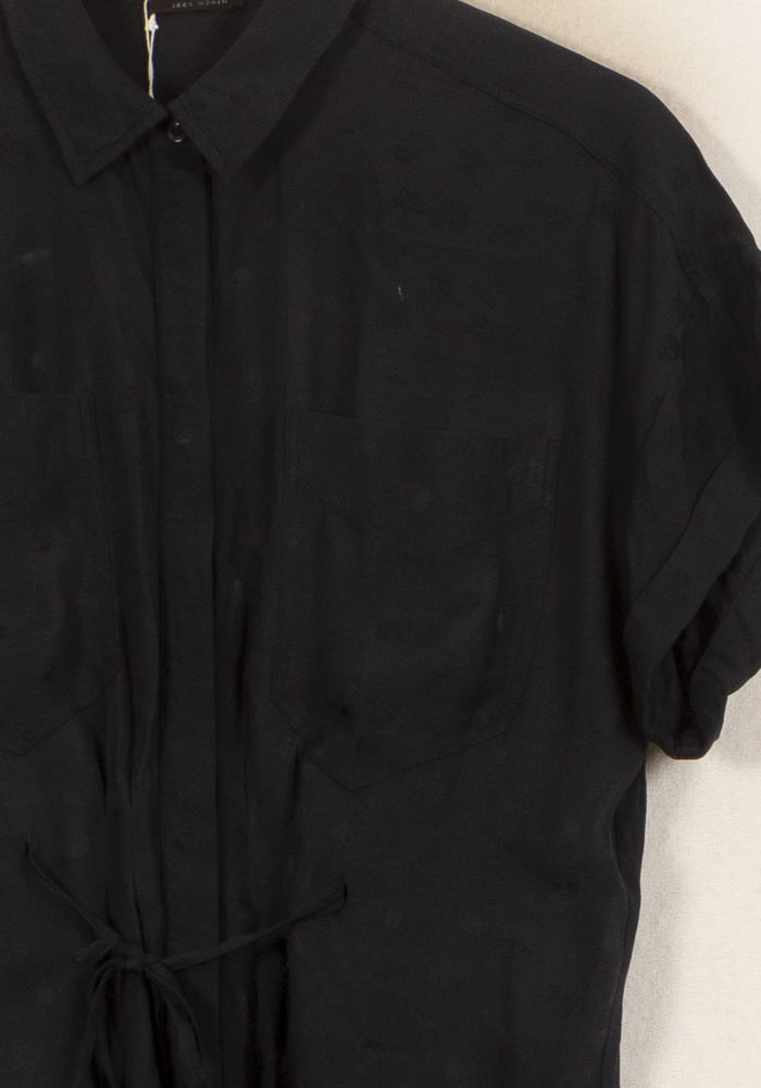 Robe Chemise Noire - Taille S/36 de la marque IKKS | PARAD64954 - Vendu par Paradigme - Image 3