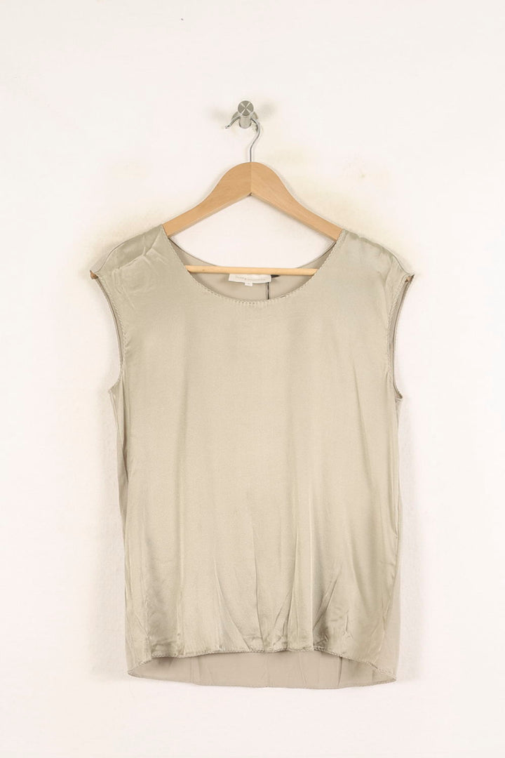 Top Sans Manches Beige - Taille S/36 de la marque Sud express | PARAD37399 - Vendu par Paradigme - Image 2