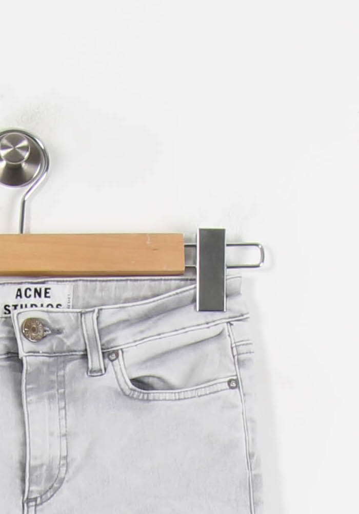 Jean Slim Gris - Taille S/36 de la marque Acne Studios | PARAD69138 - Vendu par Paradigme - Image 3