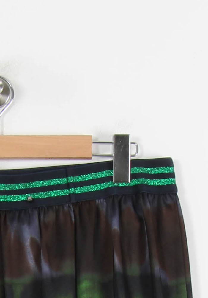 Jupe Plissée Noire et Verte - Taille XXL/44 de la marque Marina Rinaldi | PARAD69167 - Vendu par Paradigme - Image 3