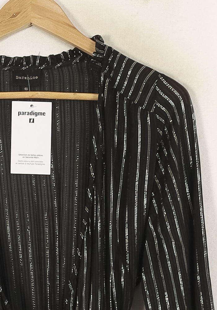 Robe Longue Noire et Argentée - Taille M/38 de la marque Bérénice | PARAD67845 - Vendu par Paradigme - Image 3