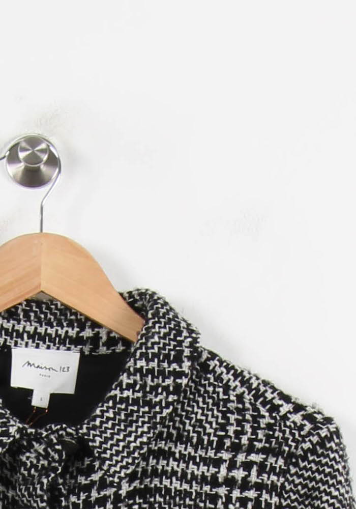 Veste Noire et Blanche - Taille S/36 de la marque Maison 123 | PARAD69372 - Vendu par Paradigme - Image 3