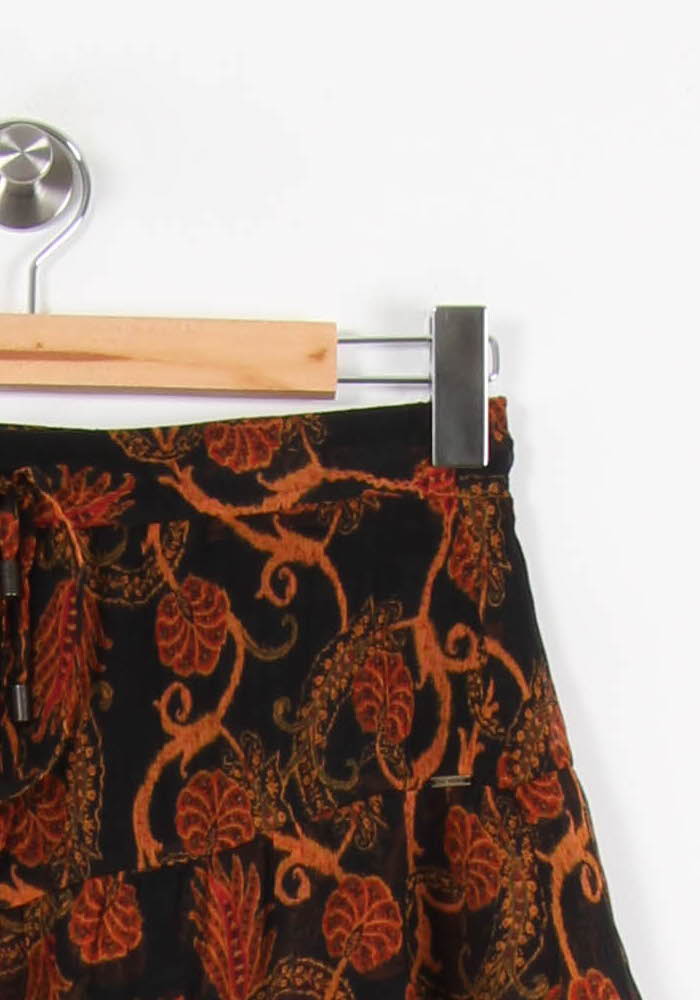 Jupe Volantée Marron et Noir - Taille XS/34 de la marque IKKS | PARAD67034 - Vendu par Paradigme - Image 3