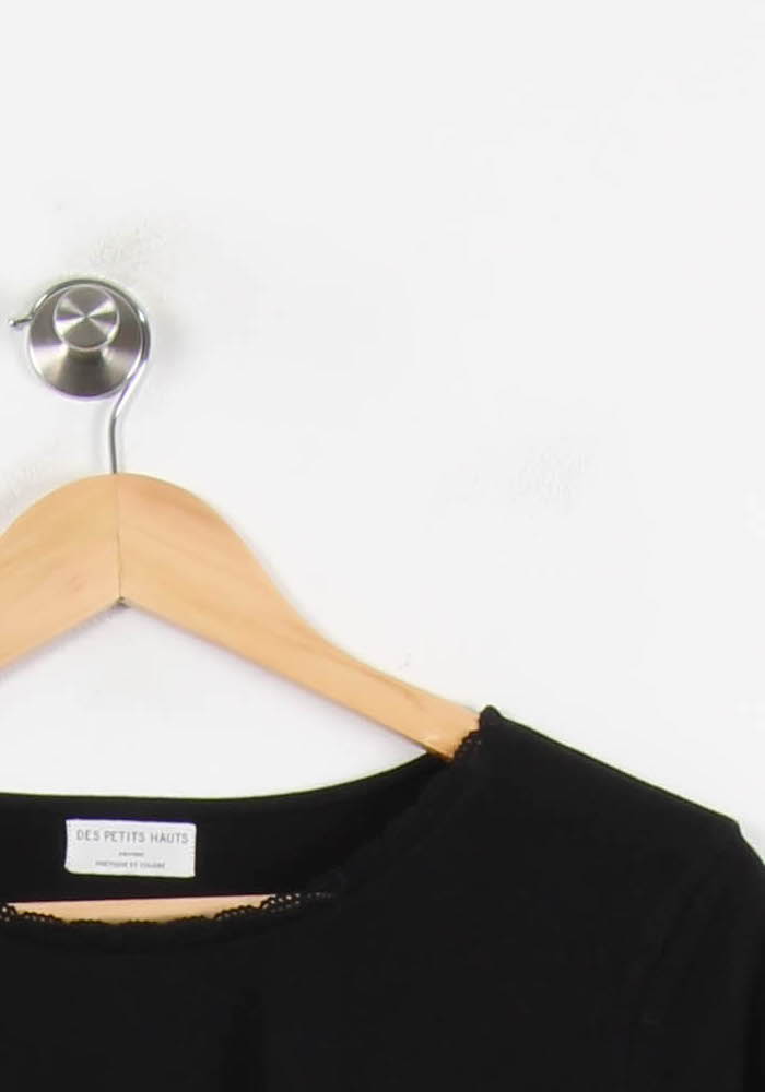T-shirt Manches Longues Noir - Taille S/36 de la marque Des petits hauts | PARAD69374 - Vendu par Paradigme - Image 3