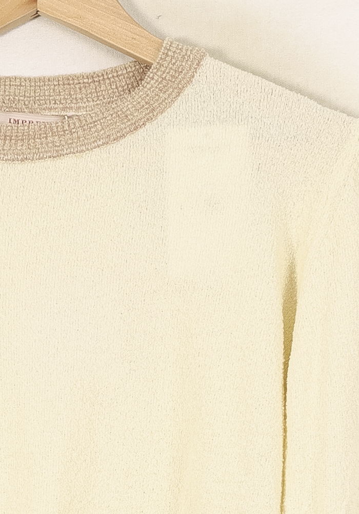 Pull Beige et Écru - Taille XS/34 de la marque Imprevu | PARAD67590 - Vendu par Paradigme - Image 3