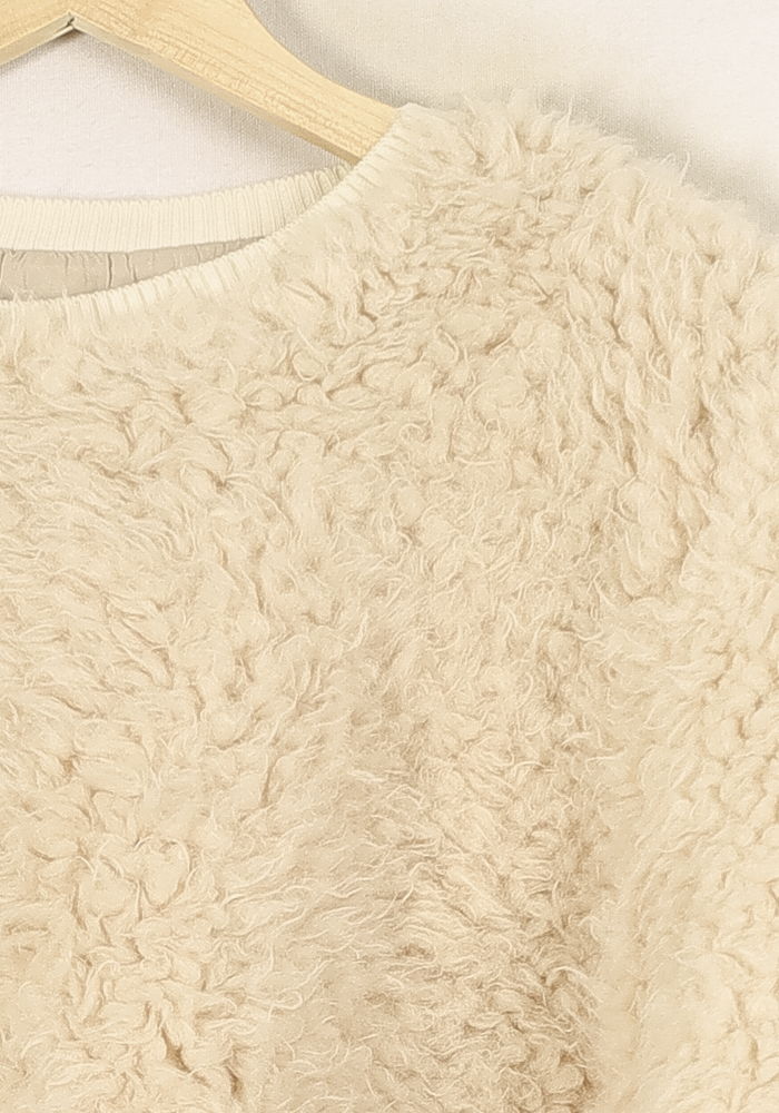 Sweat En Maille Beige - Taille S/36 de la marque Imprevu | PARAD67518 - Vendu par Paradigme - Image 3