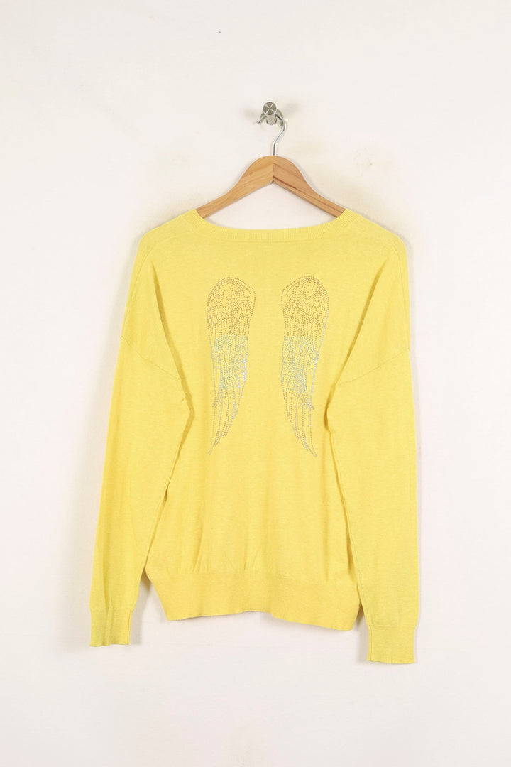 Pull Jaune - Taille S/36 de la marque Bérénice | PARAD72403 - Vendu par Paradigme - Image 4