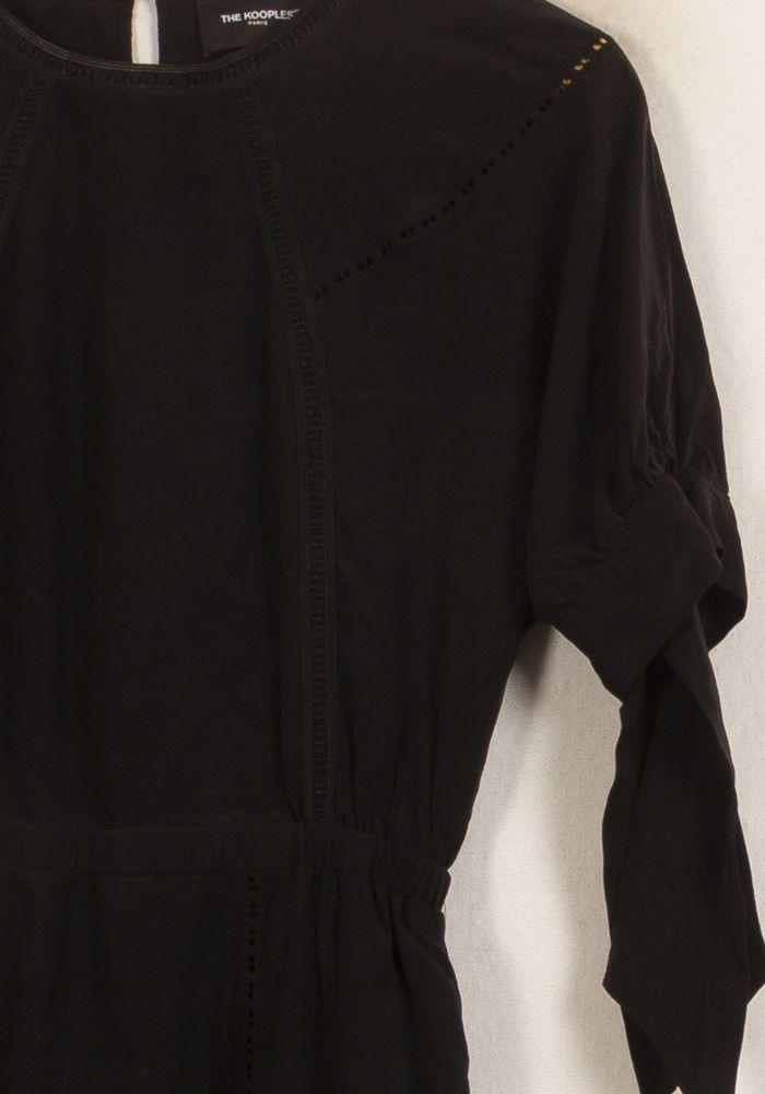 Robe Noire - Taille S/36 de la marque The Kooples | PARAD24692 - Vendu par Paradigme - Image 3