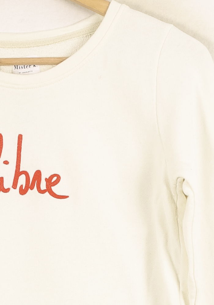 Sweatshirt Blanc - Taille S/36 de la marque Mister K | PARAD35517 - Vendu par Paradigme - Image 3