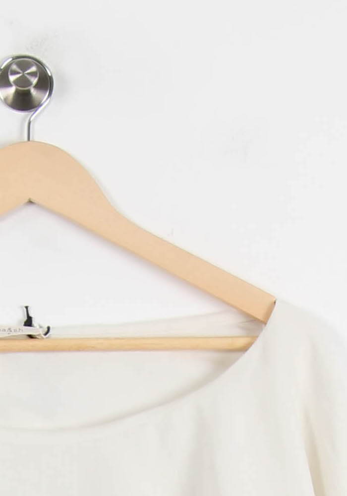 Top Asymétrique Blanc - Taille M/38 de la marque ba&sh | PARAD66897 - Vendu par Paradigme - Image 3