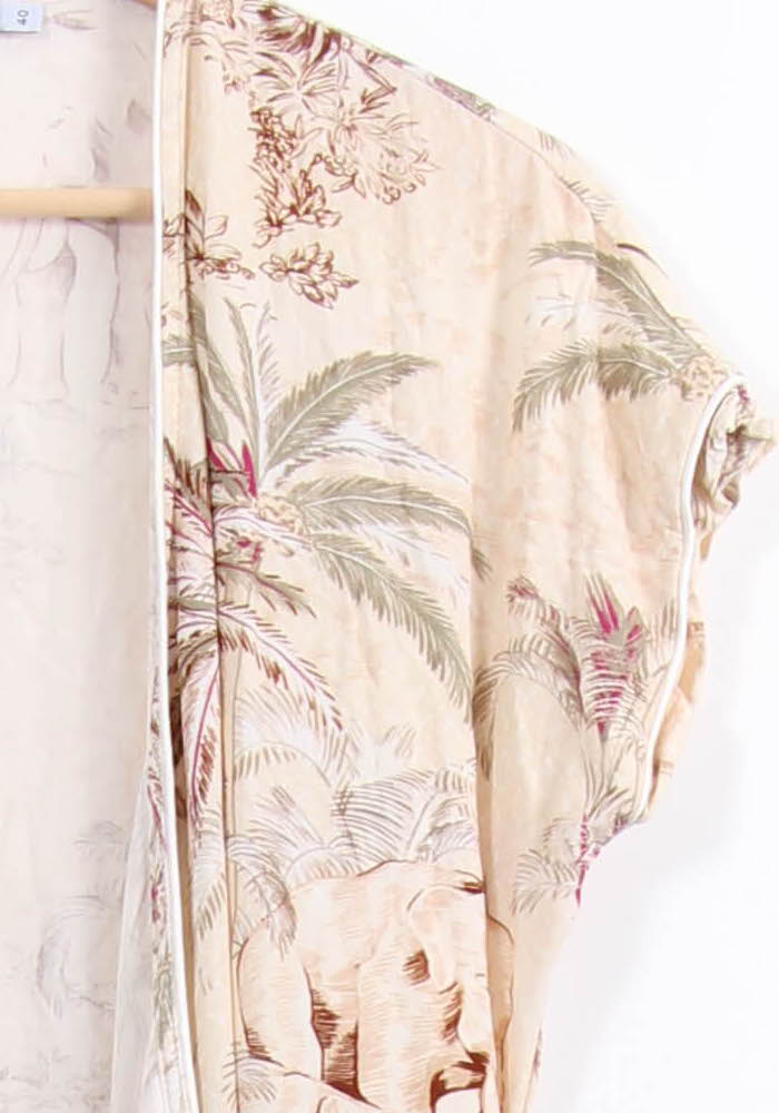 Robe Imprimée Beige - Taille L/40 de la marque La Fée Maraboutée | PARAD62723 - Vendu par Paradigme - Image 3