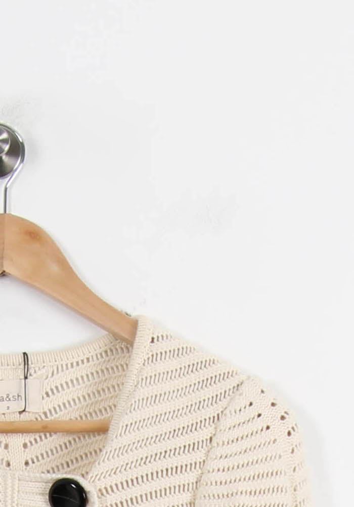 Cardigan Beige - Taille M/38 de la marque ba&sh | PARAD35525 - Vendu par Paradigme - Image 3