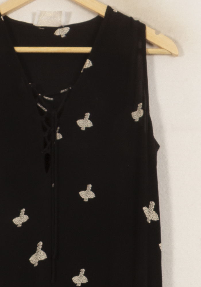 Robe noire à motifs - Taille S/36 de la marque Zadig&Voltaire | PARAD48225 - Vendu par Paradigme - Image 3