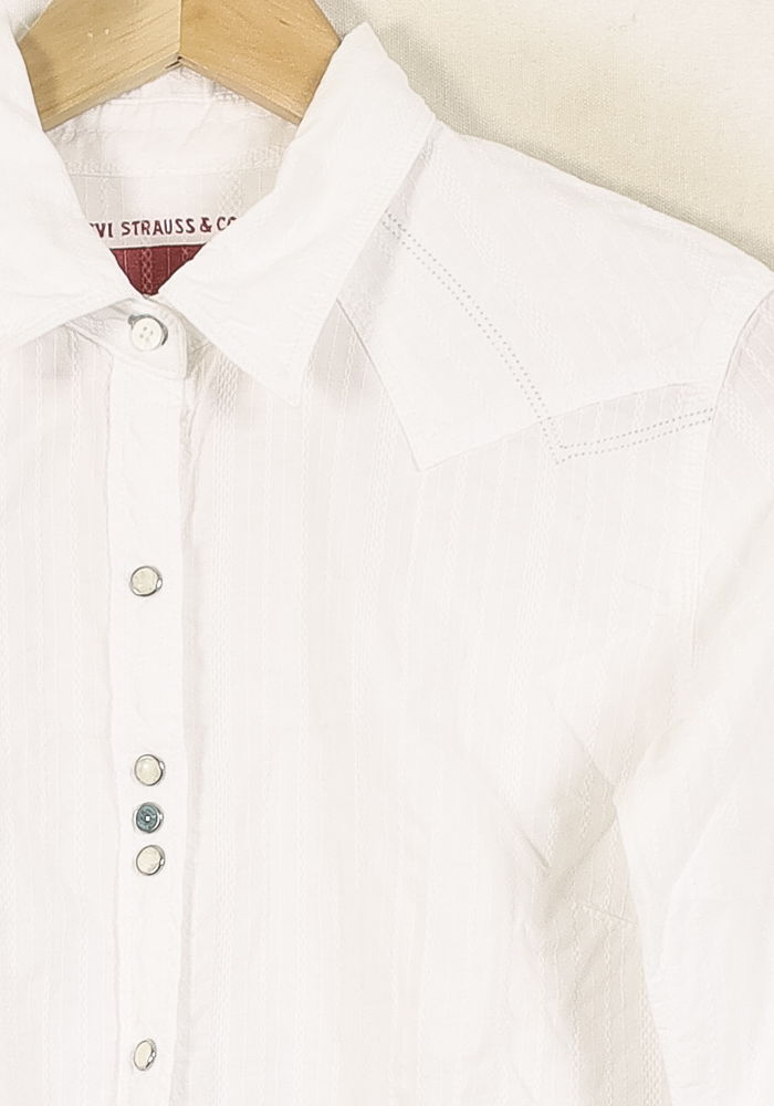Chemise Blanche - Taille M/38 de la marque Levi's | PARAD49198 - Vendu par Paradigme - Image 3