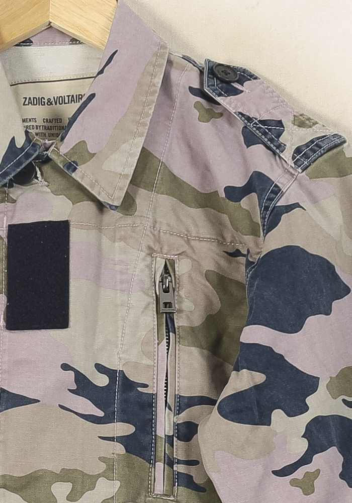 Veste Camouflage Verte et Beige - Taille XS/34 de la marque Zadig&Voltaire | PARAD68994 - Vendu par Paradigme - Image 3
