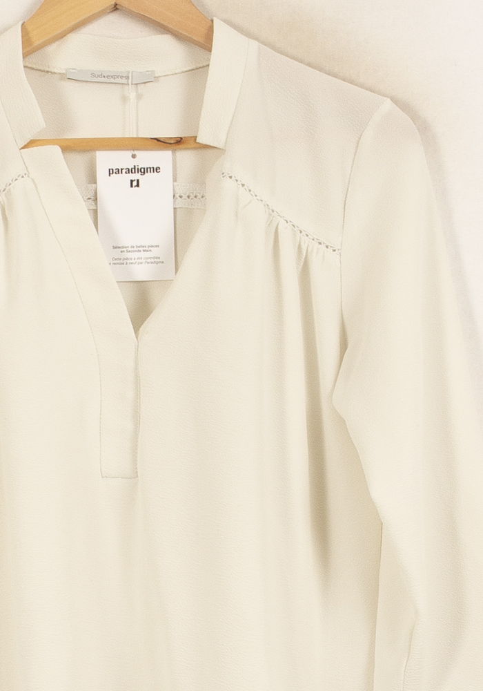Blouse Beige - Taille S/36 de la marque Sud express | PARAD63958 - Vendu par Paradigme - Image 3