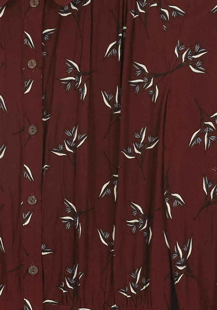 Robe Chemisier Longue Bordeaux - Taille S/36 de la marque ba&sh | PARAD45064 - Vendu par Paradigme - Image 3