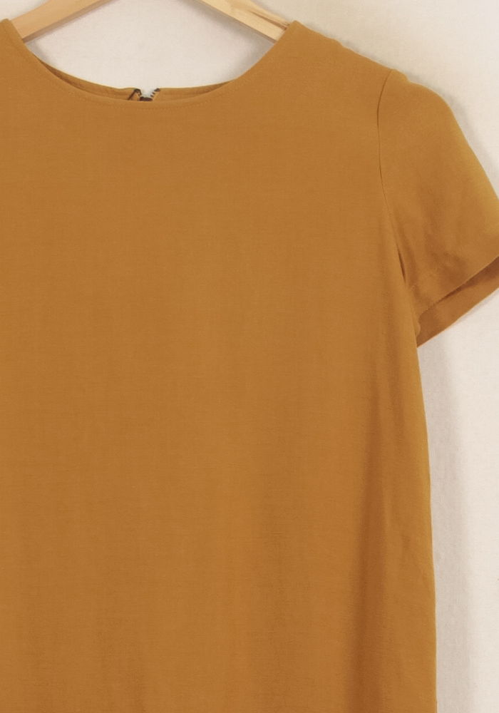 Robe Courte Jaune - Taille XS/34 de la marque Sessùn | PARAD45045 - Vendu par Paradigme - Image 3