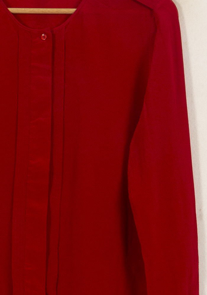 Blouse Rouge - Taille S/36 de la marque Gerard Darel | PARAD58528 - Vendu par Paradigme - Image 3