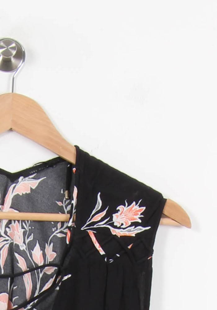 Robe Portefeuille Noire et Rose - Taille L/40 de la marque IKKS | PARAD67020 - Vendu par Paradigme - Image 3
