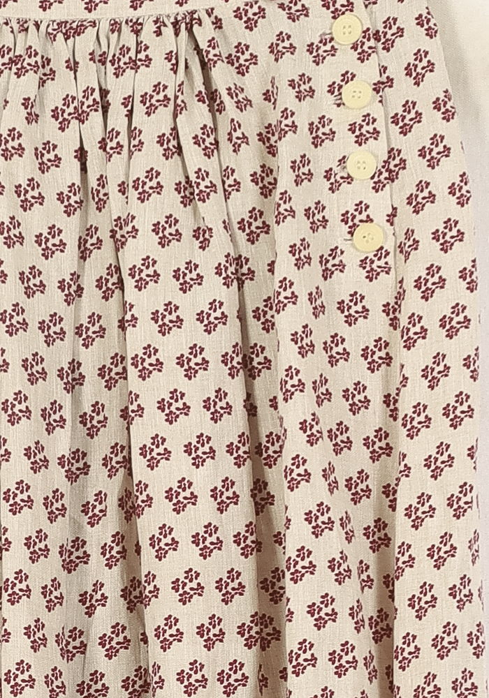 Jupe Évasée Beige et Rouge - Taille S/36 de la marque Ines de la Fressange Paris | PARAD69034 - Vendu par Paradigme - Image 3