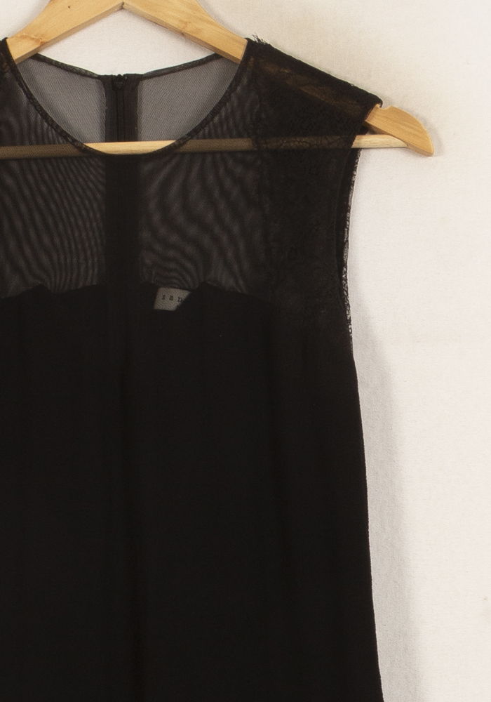 Robe Courte Noire - Taille S/36 de la marque Sandro | PARAD64241 - Vendu par Paradigme - Image 3