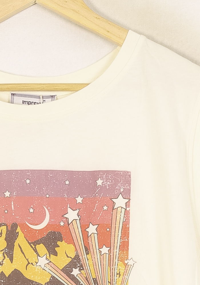 Tee-shirt Beige - Taille XS/34 de la marque Imprevu | PARAD67512 - Vendu par Paradigme - Image 3