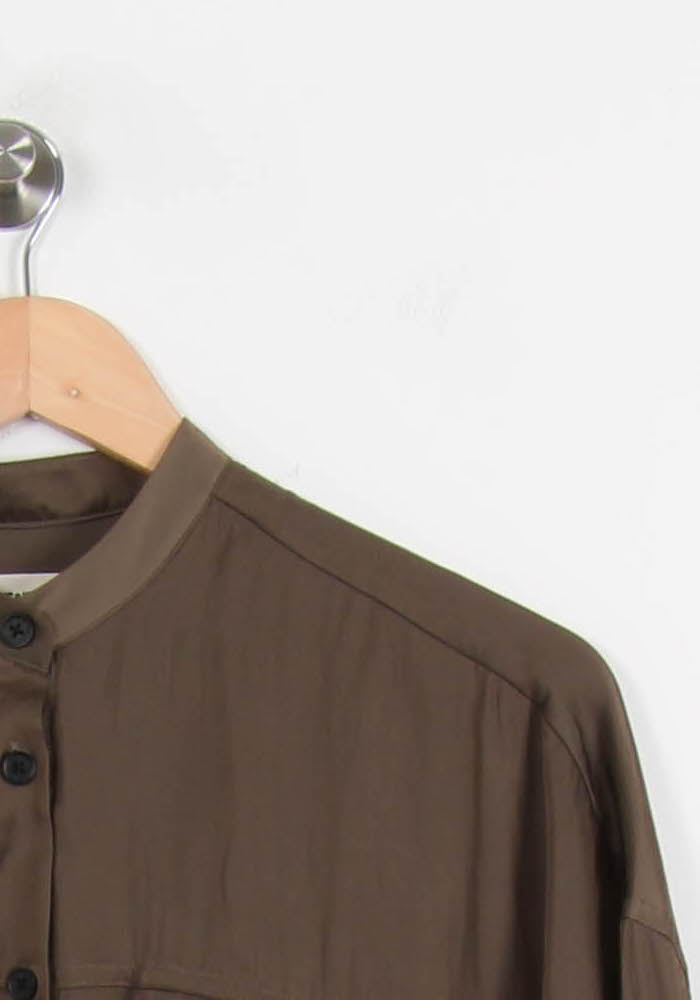 Robe Chemise Marron - Taille S/36 de la marque Zadig&Voltaire | PARAD53513 - Vendu par Paradigme - Image 3
