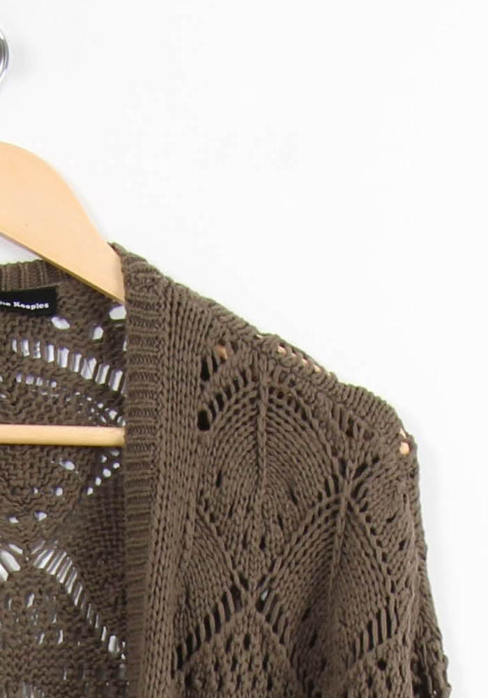 Cardigan Marron - Taille XS/34 de la marque The Kooples | PARAD62826 - Vendu par Paradigme - Image 3