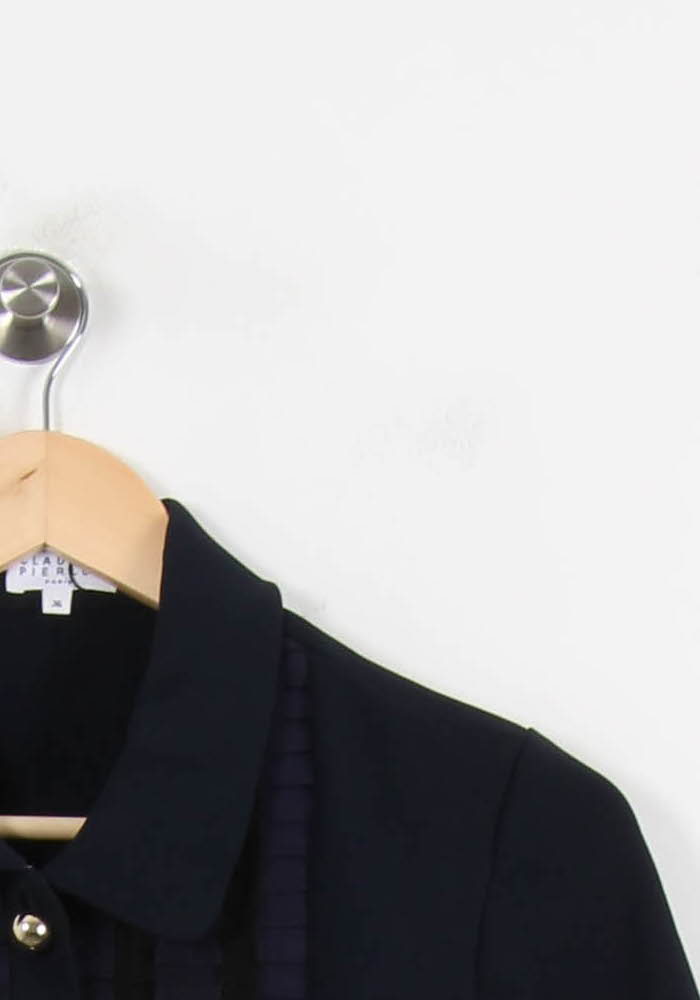 Robe Courte Bleue - Taille S/36 de la marque Claudie Pierlot | PARAD55613 - Vendu par Paradigme - Image 3