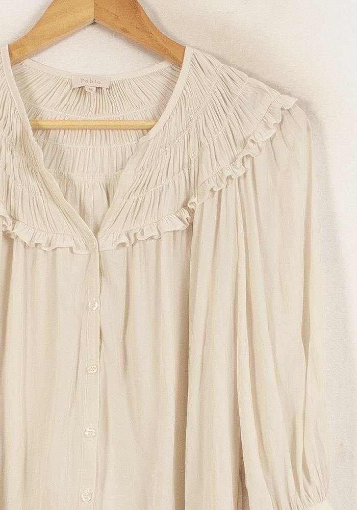 Blouse Beige - Taille S/36 de la marque Pablo | PARAD13509 - Vendu par Paradigme - Image 3