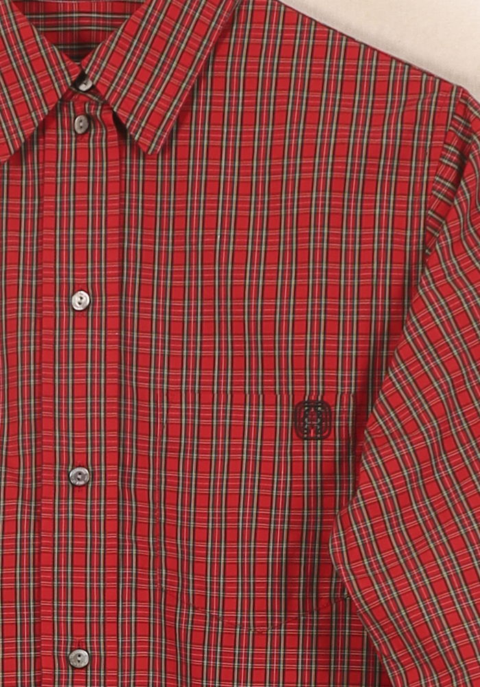 Chemise à Carreaux Rouge et Noir - Taille S/36 de la marque Ines de la Fressange Paris | PARAD67904 - Vendu par Paradigme - Image 3
