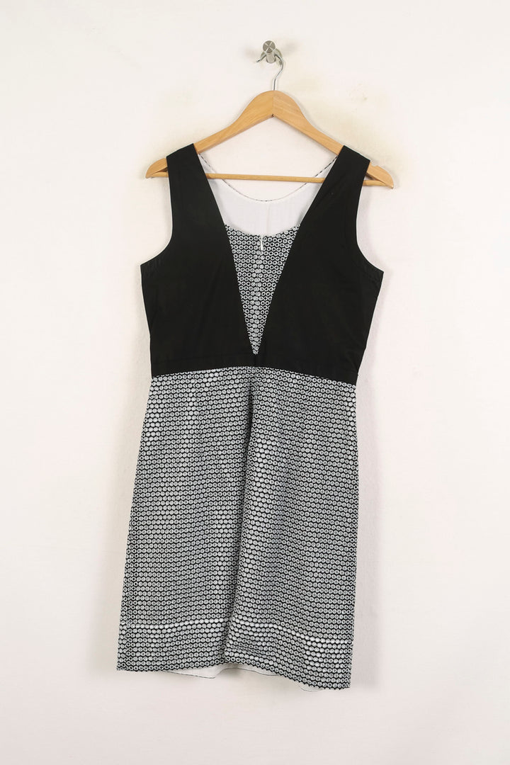 Robe Sans Manches Noire et Blanche - Taille M/38 de la marque Claudie Pierlot | PARAD71576 - Vendu par Paradigme - Image 4