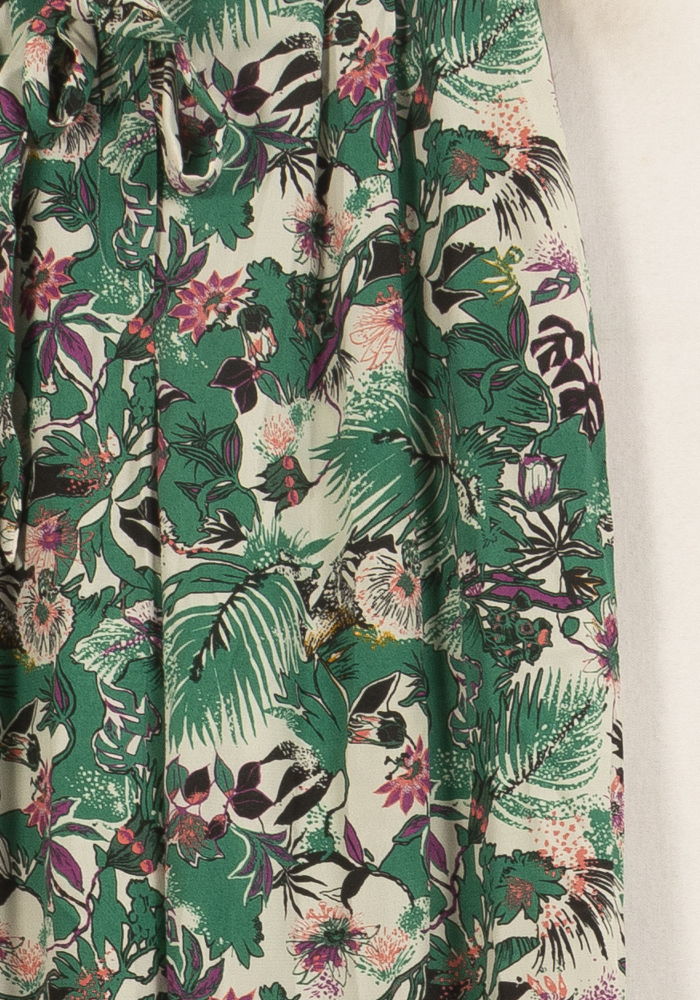 Pantalon Large Vert et Écru - Taille L/40 de la marque IKKS | PARAD55511 - Vendu par Paradigme - Image 3