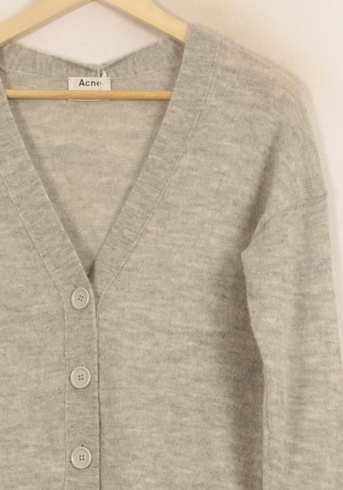 Cardigan Gris - Taille XS/34 de la marque Acne Studios | PARAD66455 - Vendu par Paradigme - Image 3