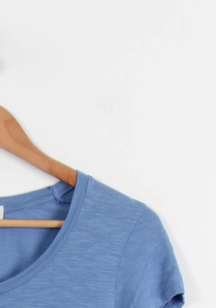 Tee-shirt Bleu - Taille XS/34 de la marque American Vintage | PARAD67319 - Vendu par Paradigme - Image 3