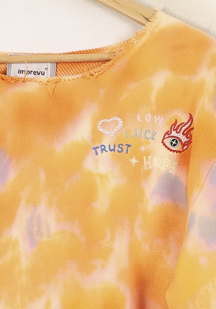 Sweat Tie and Dye Orange et Violet - Taille M/38 de la marque Imprevu | PARAD28812 - Vendu par Paradigme - Image 3