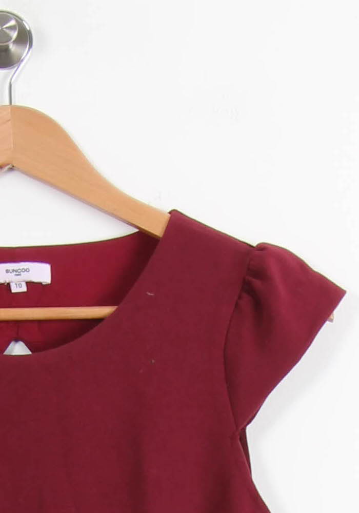 Robe Courte Bordeaux - Taille XS/34 de la marque Suncoo | PARAD51277 - Vendu par Paradigme - Image 3