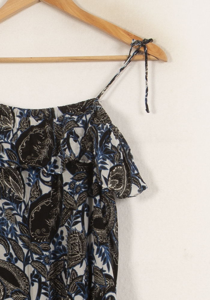 Robe Épaules Dénudées Noire et Bleue - Taille S/36 de la marque IKKS | PARAD66477 - Vendu par Paradigme - Image 3