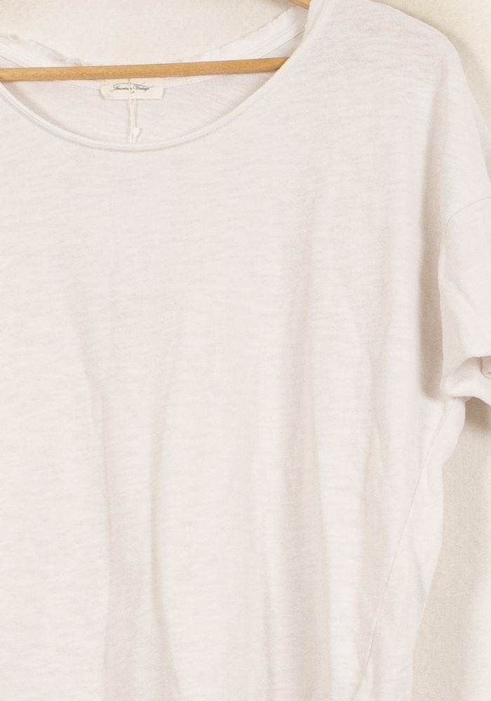 Tee-shirt Blanc - Taille S/36 de la marque American Vintage | PARAD63387 - Vendu par Paradigme - Image 3