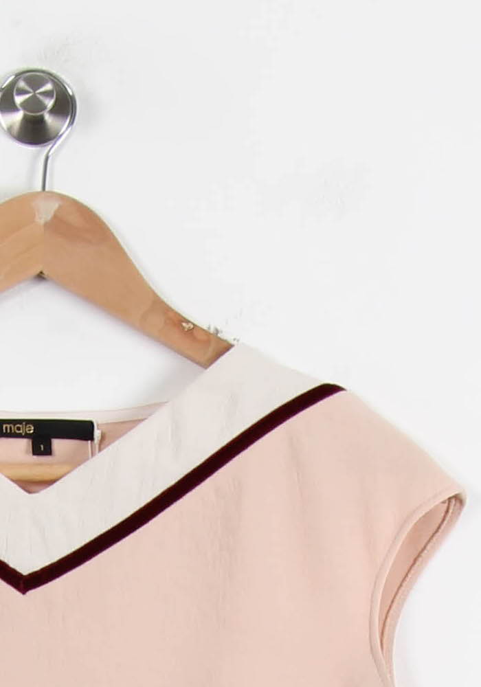 Débardeur Rose et Blanc - Taille S/36 de la marque Maje | PARAD66848 - Vendu par Paradigme - Image 3