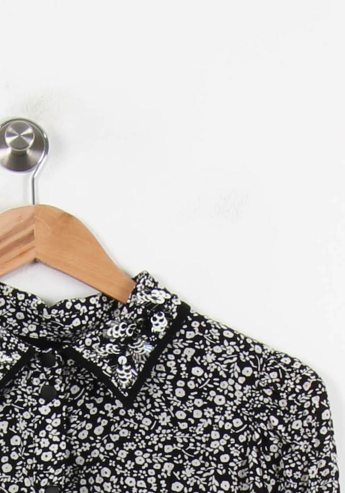 Robe Courte Noire et Blanche - Taille S/36 de la marque Essentiel Antwerp | PARAD50080 - Vendu par Paradigme - Image 3