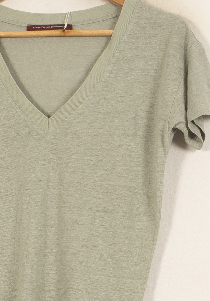 Tee-shirt Vert - Taille XS/34 de la marque Comptoir des Cotonniers | PARAD63772 - Vendu par Paradigme - Image 3