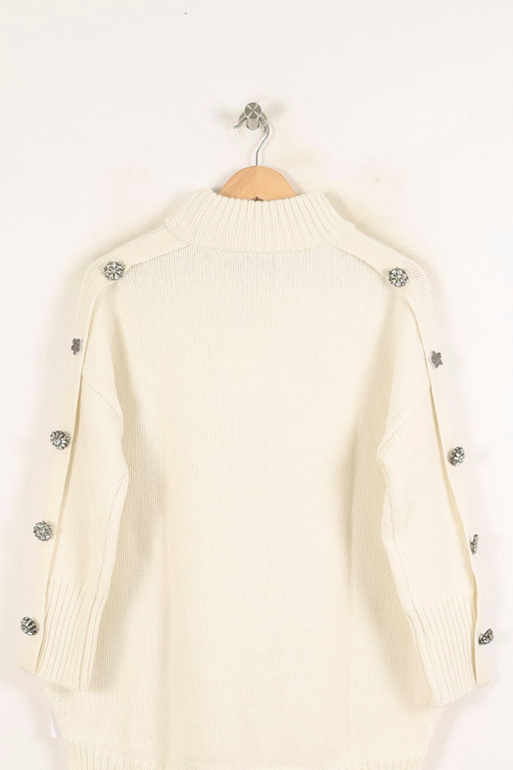 Pull Blanc - Taille S/36 de la marque Bérénice | PARAD73308 - Vendu par Paradigme - Image 4